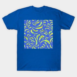 Bright Truth Swirls on Bright Blue Repeat 5748 T-Shirt